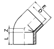 ABS-Elbow-45-Diagram
