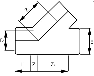 PVC-tee-45-Diagram