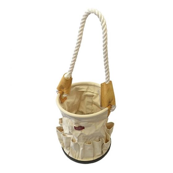 Canvas Tool Bucket with Rope Handle