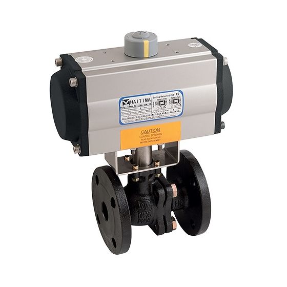 Haitima Pneumatic Actuated SR CI PN16 Flanged Valve