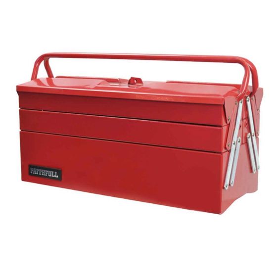 Metal Cantilever Toolbox with 5 Trays