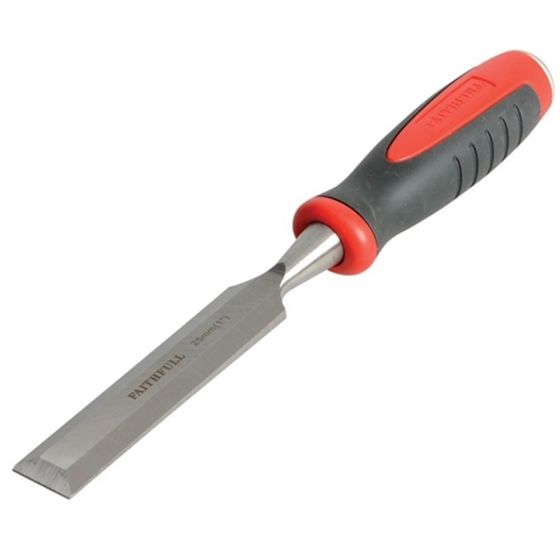 Red Soft Grip Bevel Edge Chisels