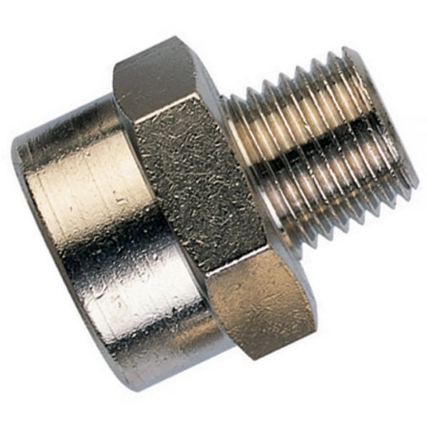 Nickel Plated Brass Equal Tee BSPT Male run / BSP Offset Female