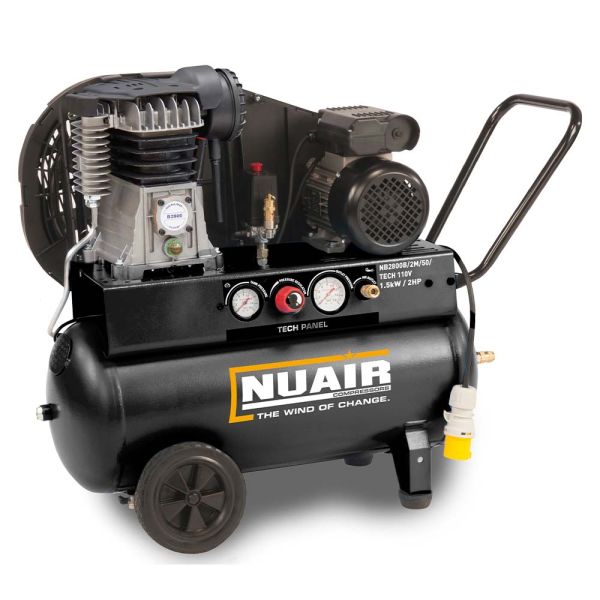 110 Volt Compressor NUAIR Belt Drive Tech Pro Series 110 Volt | Portable Air Compressor ...