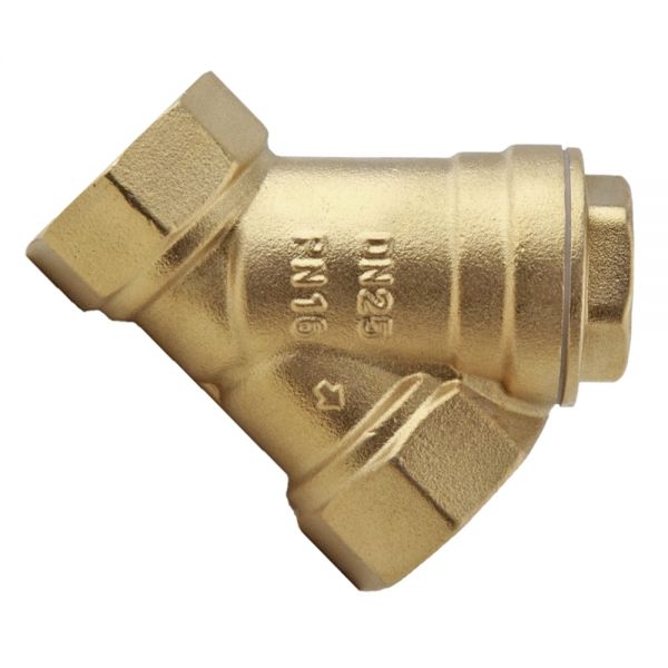 25mm Y Strainer Brass Water Marked 1 BSP