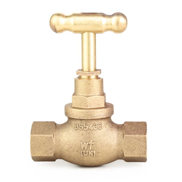 28mm Brass Stopcock Valve – Compression Fitting Mains Water Stop Tap, BS1011 Compliant, For Plumbing & DIY-313442