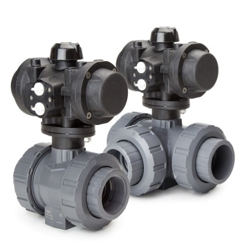 Pneumatic Actuated PVC Metric Ball Valves