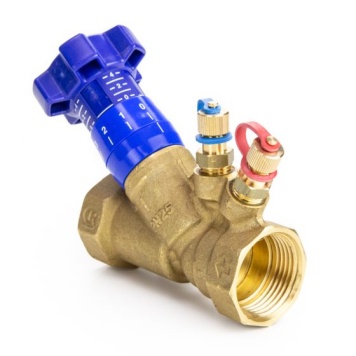 DZR Brass Double Regulating Valve Fixed Orifice Threaded F