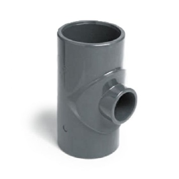 PVCu Metric Reducing Tee 90° Plain
