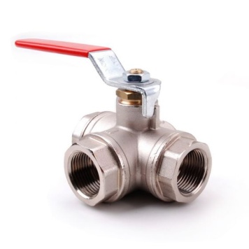 Brass Ball Valve 3 Way T Port Threaded