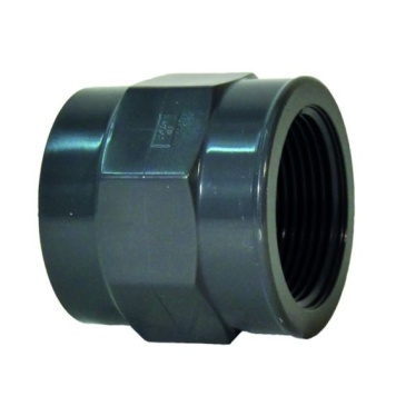 Georg Fischer PVCu Metric Adaptor Socket Plain x NPT Thread