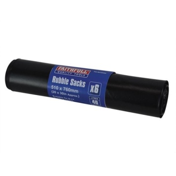 Black Rubble Sacks