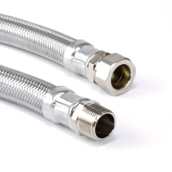 Metal Braided Hose Male x Compression