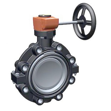 Georg Fischer ABS Butterfly Valve Lugstyle Gear Handwheel EPDM