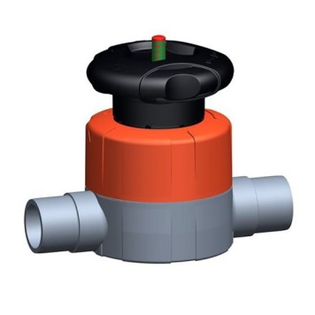 Georg Fischer ABS Diaphragm Valve Spigot PTFE