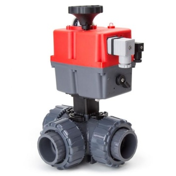 Durapipe PVCu Plain 3-Way Ball Valve L-Port Metric