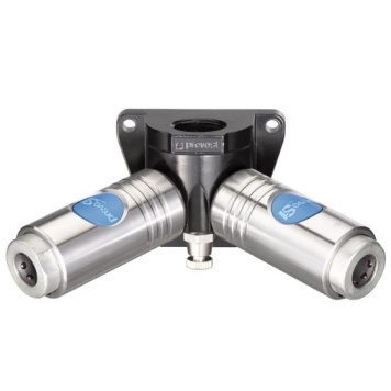 Prevost ISO Profile 6150 B 11mm SS Double Coupling & Drain Wall Bracket