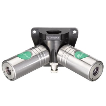 Prevost Euro Profile 10.4mm SS Double Coupling & Drain Wall Bracket