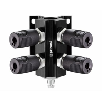 Prevost ISO Profile 6150 C 6mm Coupling & Drain Wall Bracket Multi Port