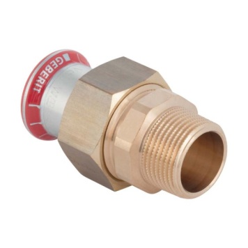 Geberit Mapress Carbon Steel Male Threaded Union