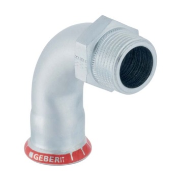 Geberit Mapress Carbon Steel Male Threaded Bend 90