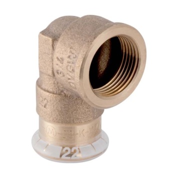 Geberit Mapress Copper Female Threaded Elbow 90