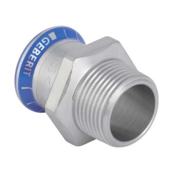 Geberit Mapress Stainless Steel Male Adaptor