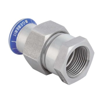 Geberit Mapress Stainless Steel Female Threaded Union With CrNi Nut