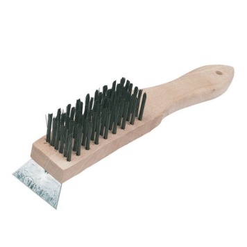 Heavy Duty Wire Brush with Scraper