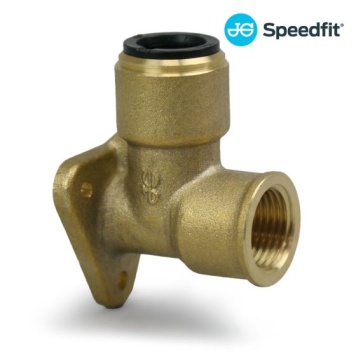 JG Speedfit Brass Back Plate Elbow