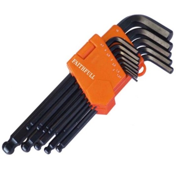 Long Arm Hexagon Key Set of 13 Metric