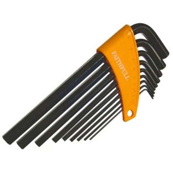 Long Arm Hexagon Key Set of 9 Metric