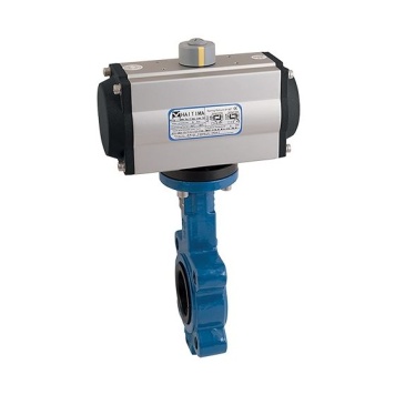 Haitima Pneumatic Actuated SR DI Lug and Tap Butterfly Valve