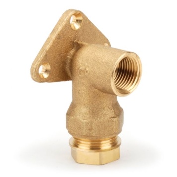MDPE Metal Wall Plate Elbow 