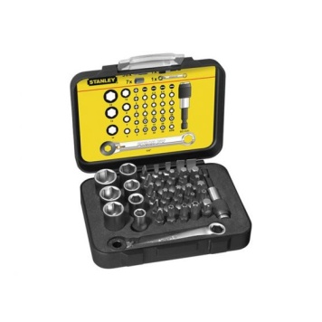 Metric Bit and Socket Ratchet End Set