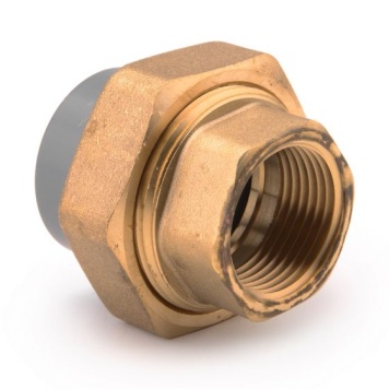 ABS Metric Composite Union Plain F x Thread F Brass