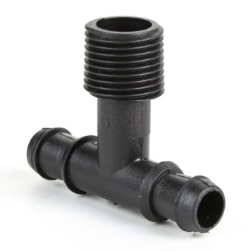 Polypropylene Barbed Tee 90 M Threaded