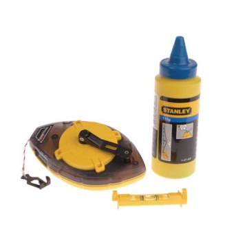 Power Winder Chalk Line, Chalk & Level