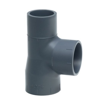 Georg Fischer PVCu Metric PRO-FIT Tee 90° Plain