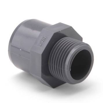 PVC Adaptor Plain F x Thread M