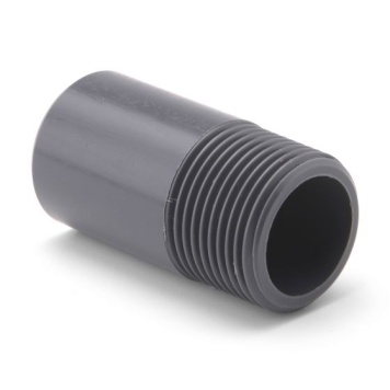 PVC Barrel Nipple Plain x Thread