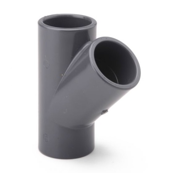 PVC Metric Tee 45°