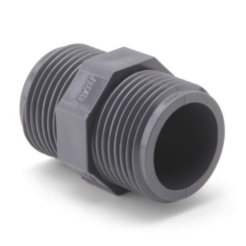 PVC Hexagon Nipple Threaded