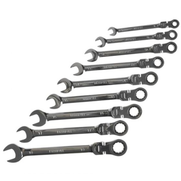 Ratchet Flex Head Combination Spanner Set of 9