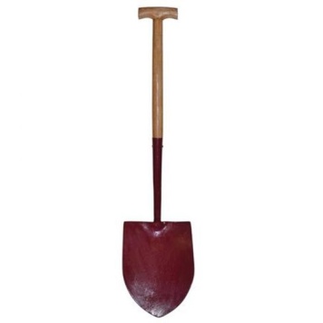 Solid Socket Round T-Handle Shovel