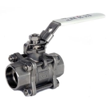 Stainless Steel 3 Piece Ball Valve Plain