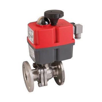 J+J Electric Actuated Fire Safe Stainless Steel Flanged Ball Valve