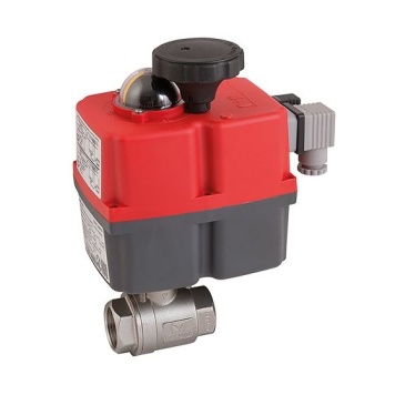 J+J Electric Actuated Stainless Steel 2 Piece Ball Valve BSPP