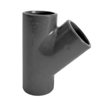 Georg Fischer PVCu Tee 45° Plain