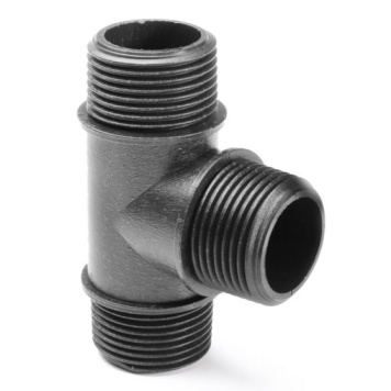 Polypropylene Threaded Tee 90° M x M x M